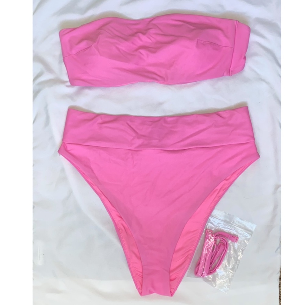 Aerie High Waisted High Cut Cheeky Bikini
